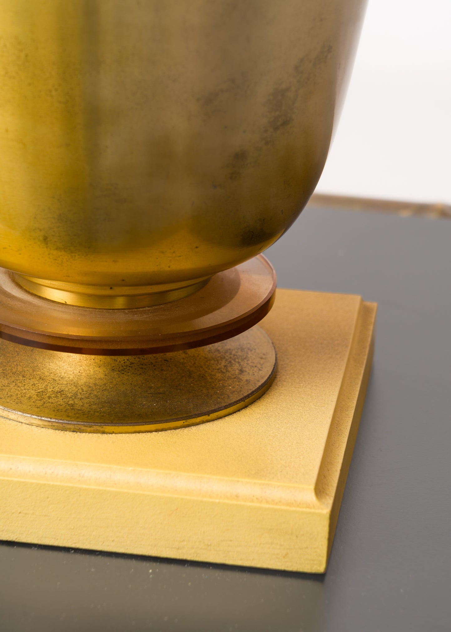 Art Deco Brass Uplighter - France 1930's