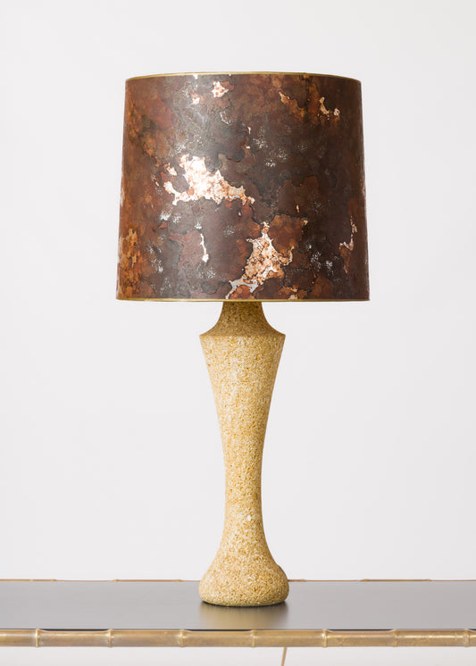 Baluster-Shaped Gard Stone Table Lamp - France 1970's