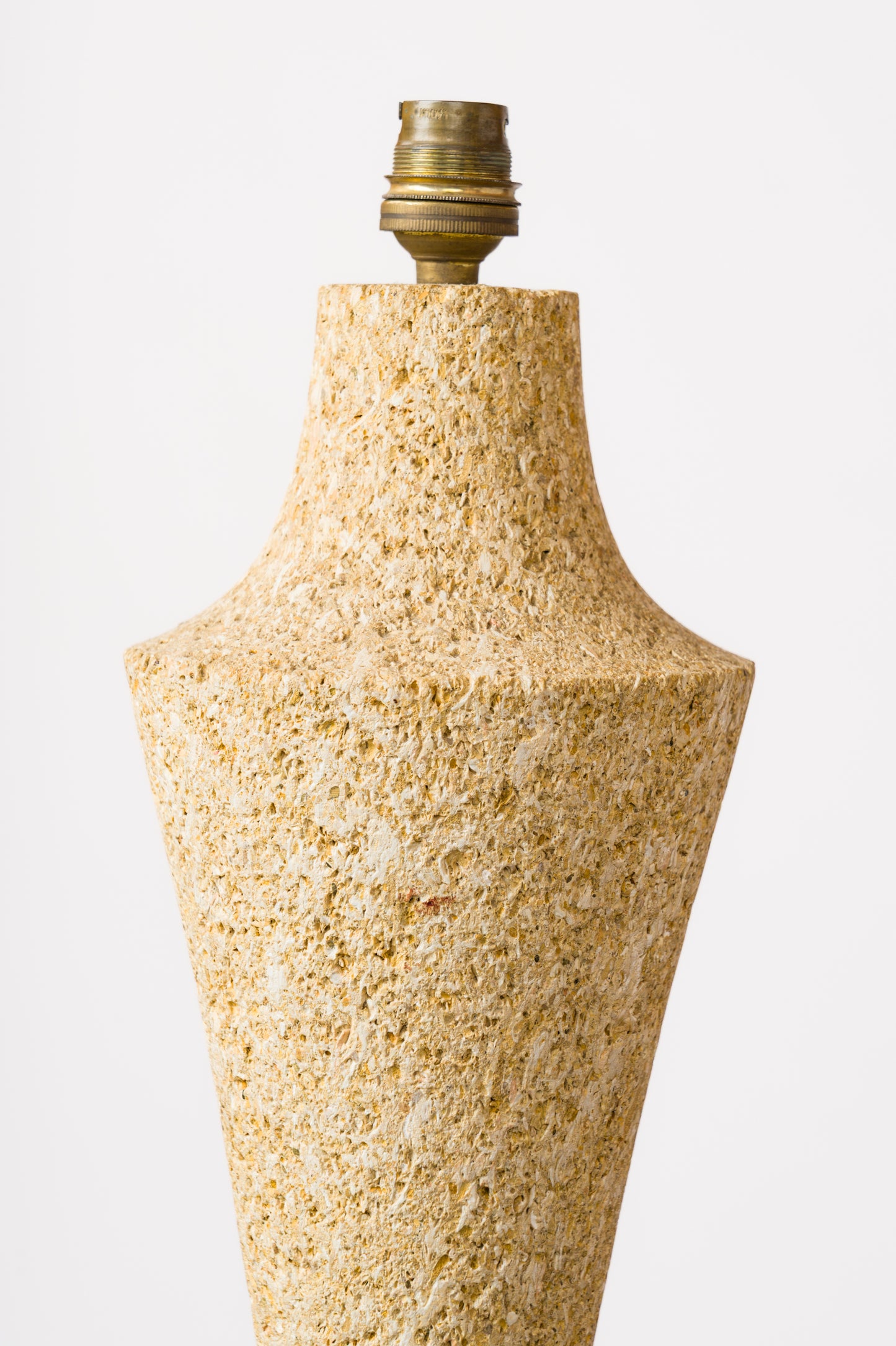 Baluster-Shaped Gard Stone Table Lamp - France 1970's