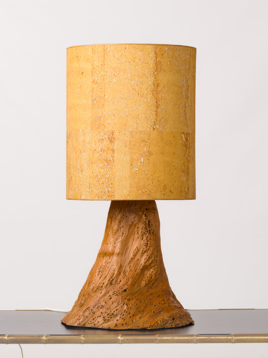 Brutalist Tree Trunk Lamp - France 1970s