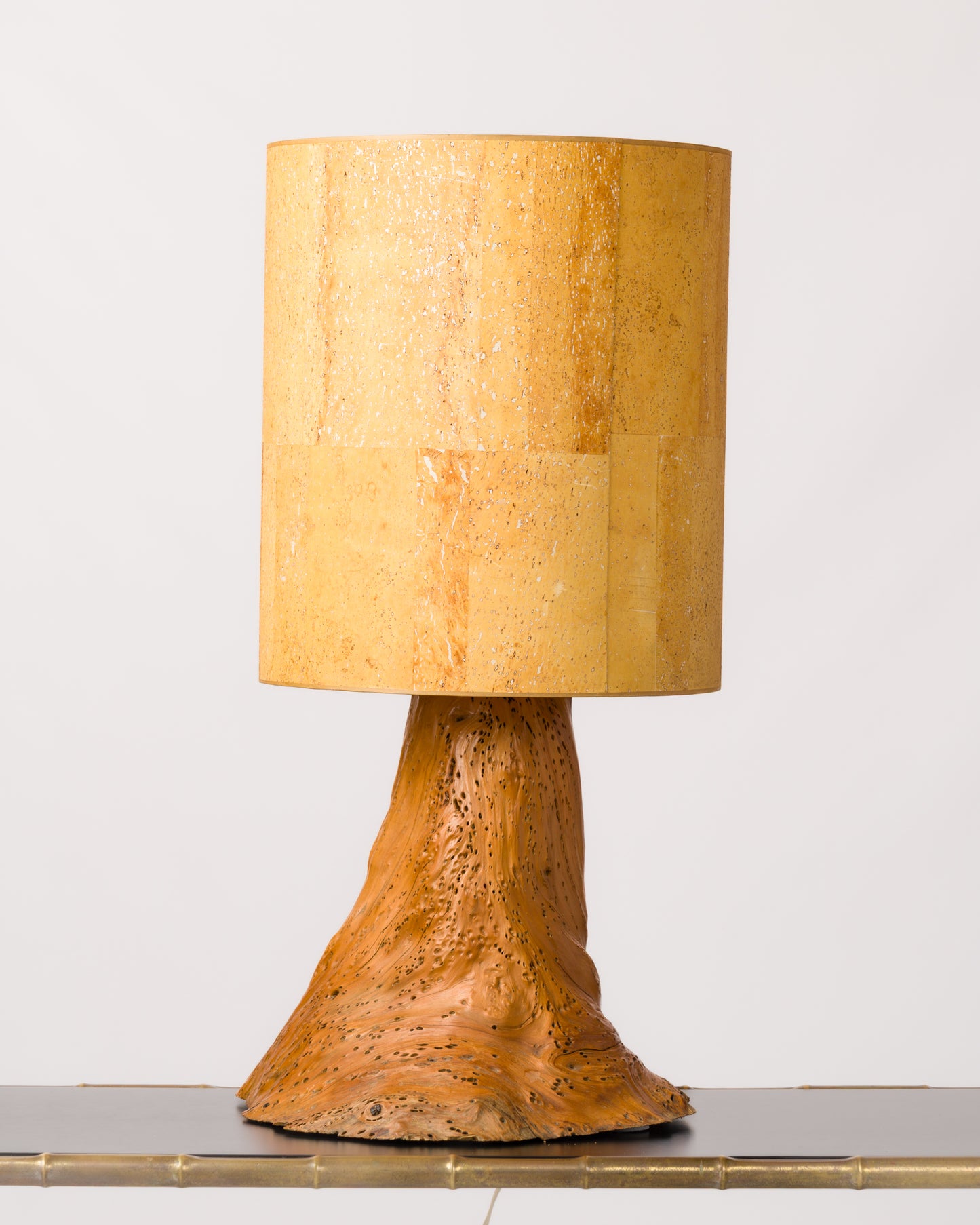 Brutalist Tree Trunk Lamp - France 1970s