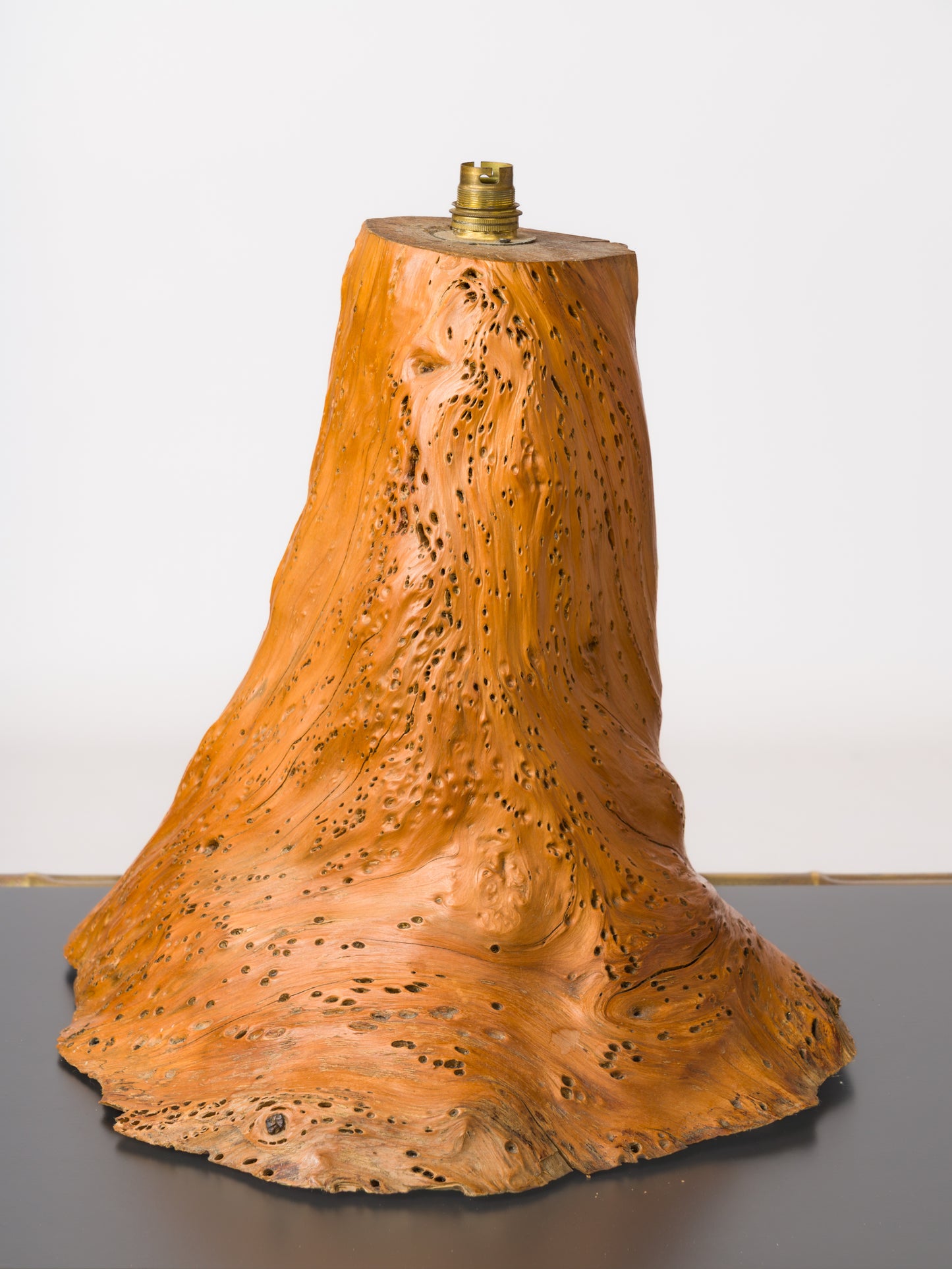 Brutalist Tree Trunk Lamp - France 1970s