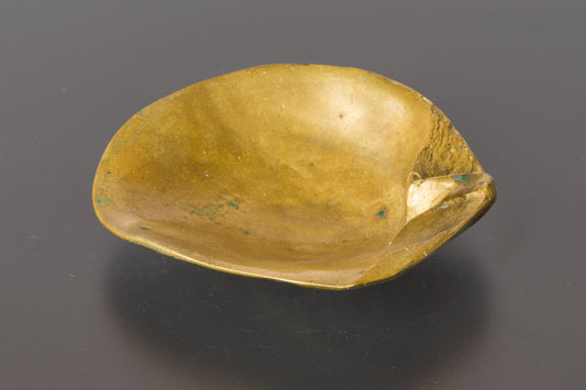 Solid Bronze Oyster Shaped Vide Poche att. Monique Gerber - France 1970's
