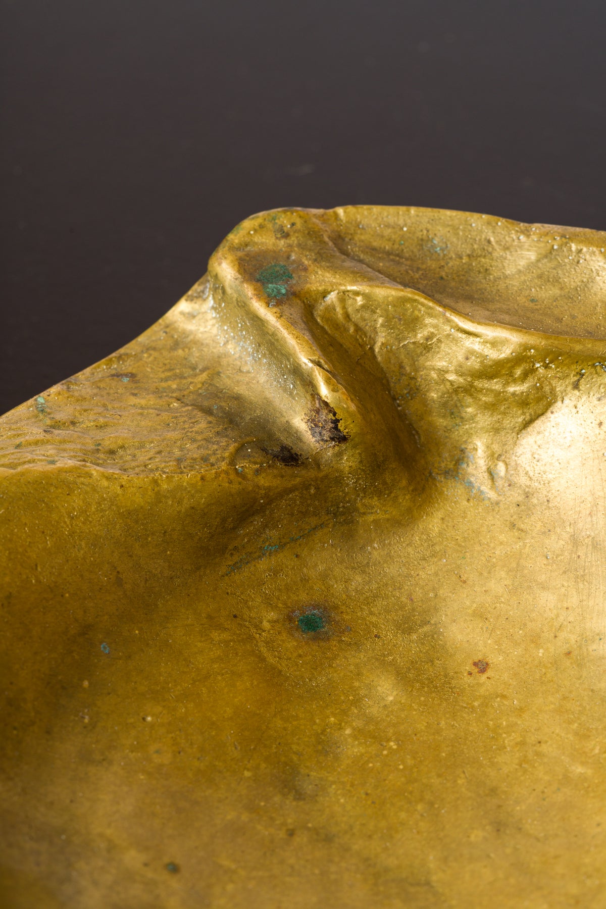 Solid Bronze Oyster Shaped Vide Poche att. Monique Gerber - France 1970's