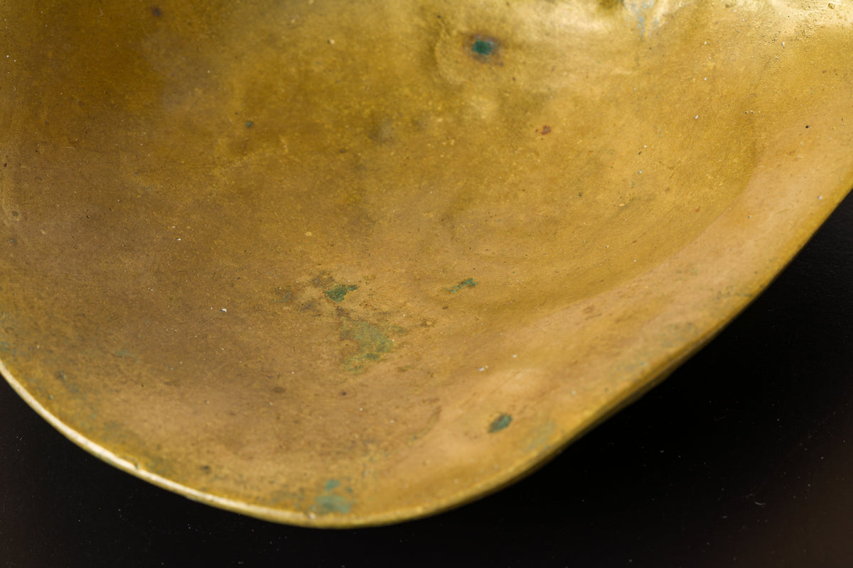 Solid Bronze Oyster Shaped Vide Poche att. Monique Gerber - France 1970's