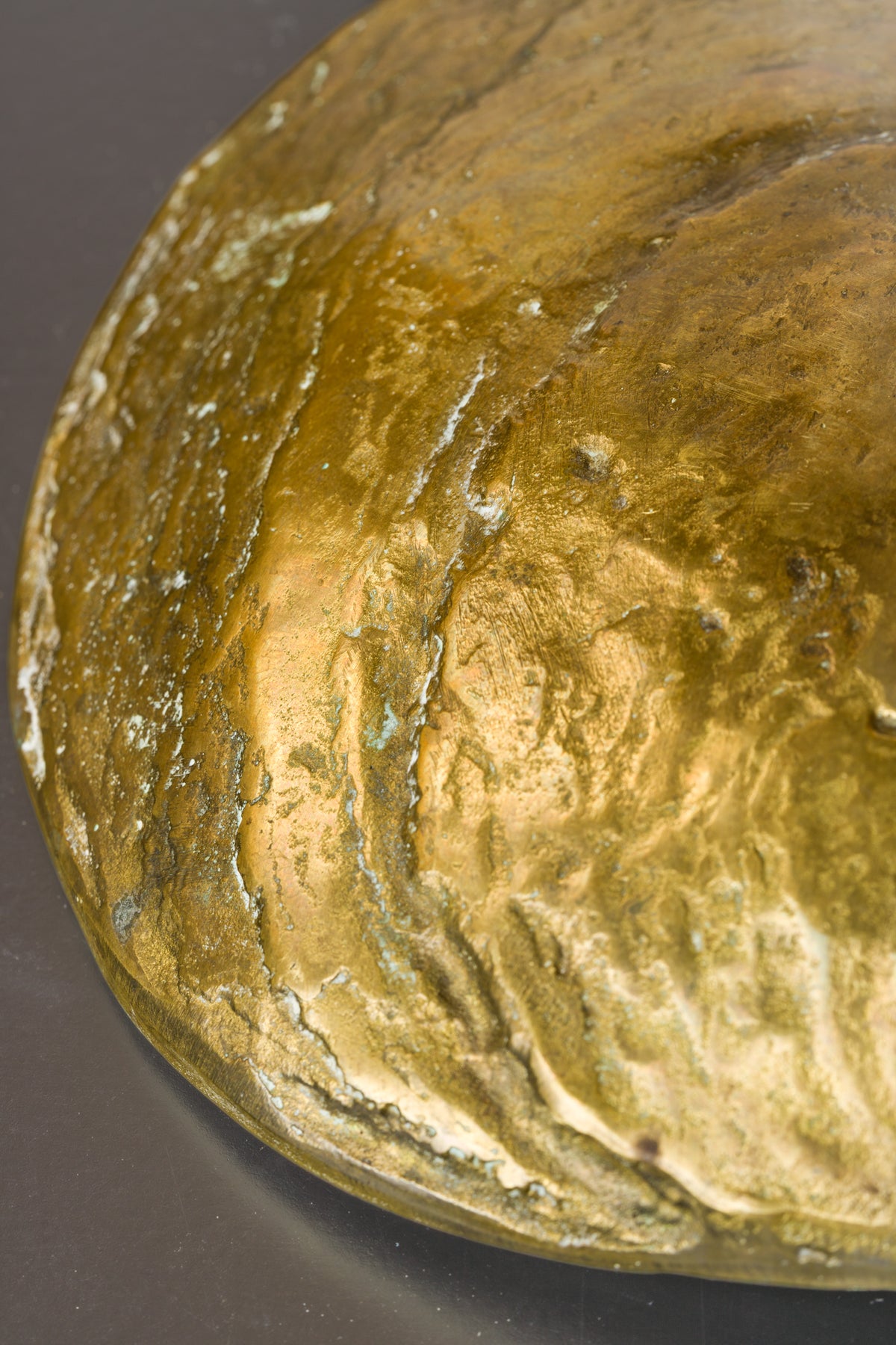 Solid Bronze Oyster Shaped Vide Poche att. Monique Gerber - France 1970's