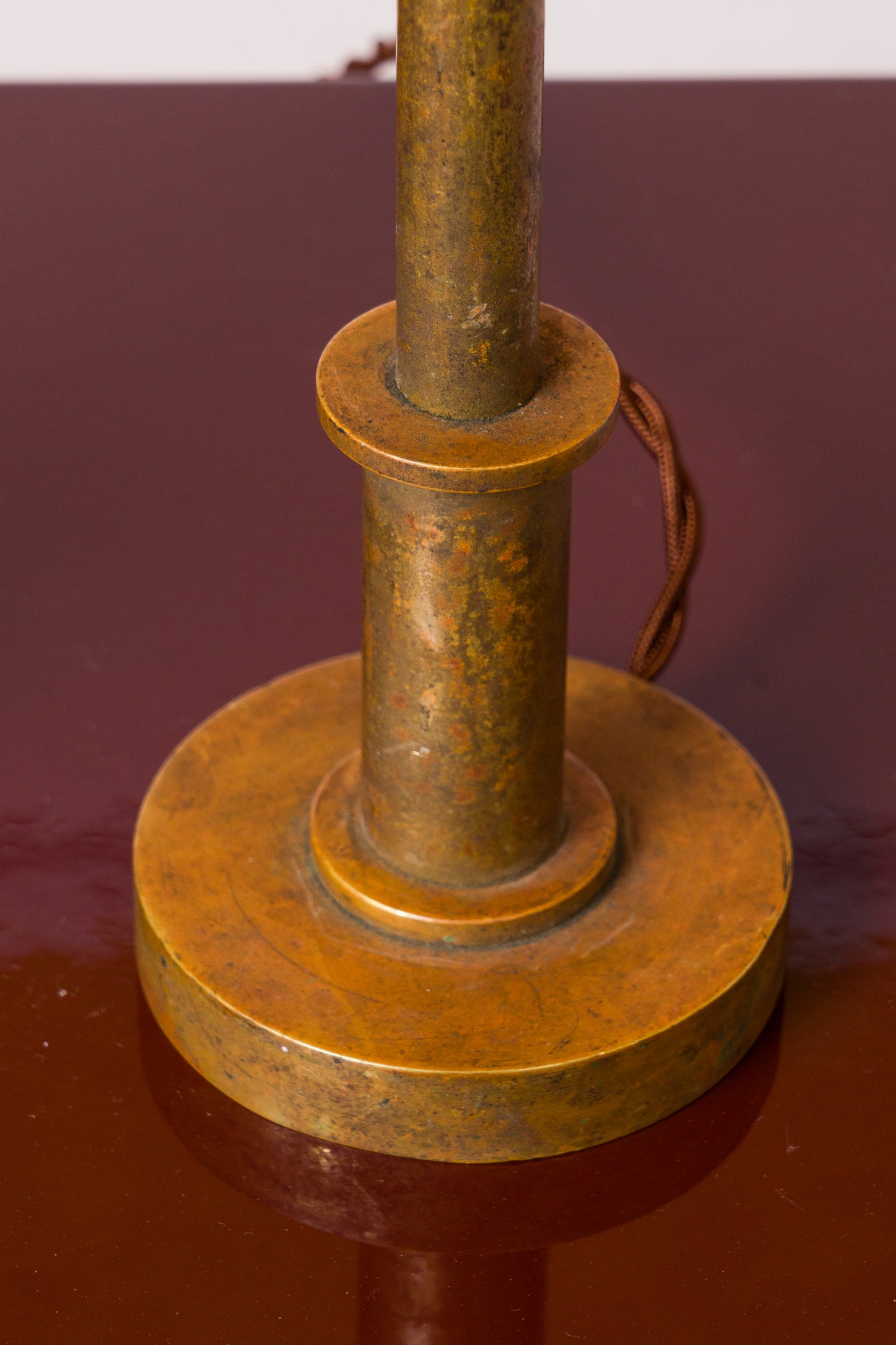 Patinated Bronze Art Deco Table Lamps – Bauhaus Inspiration – France 1930's