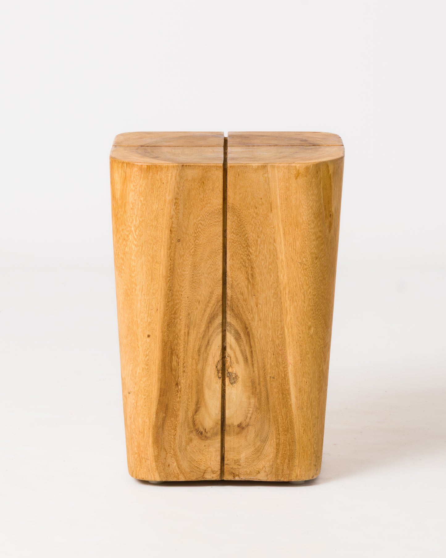 Modernist "Monoxyle" Solid Wood Hollow Stool - Netherlands 2000's