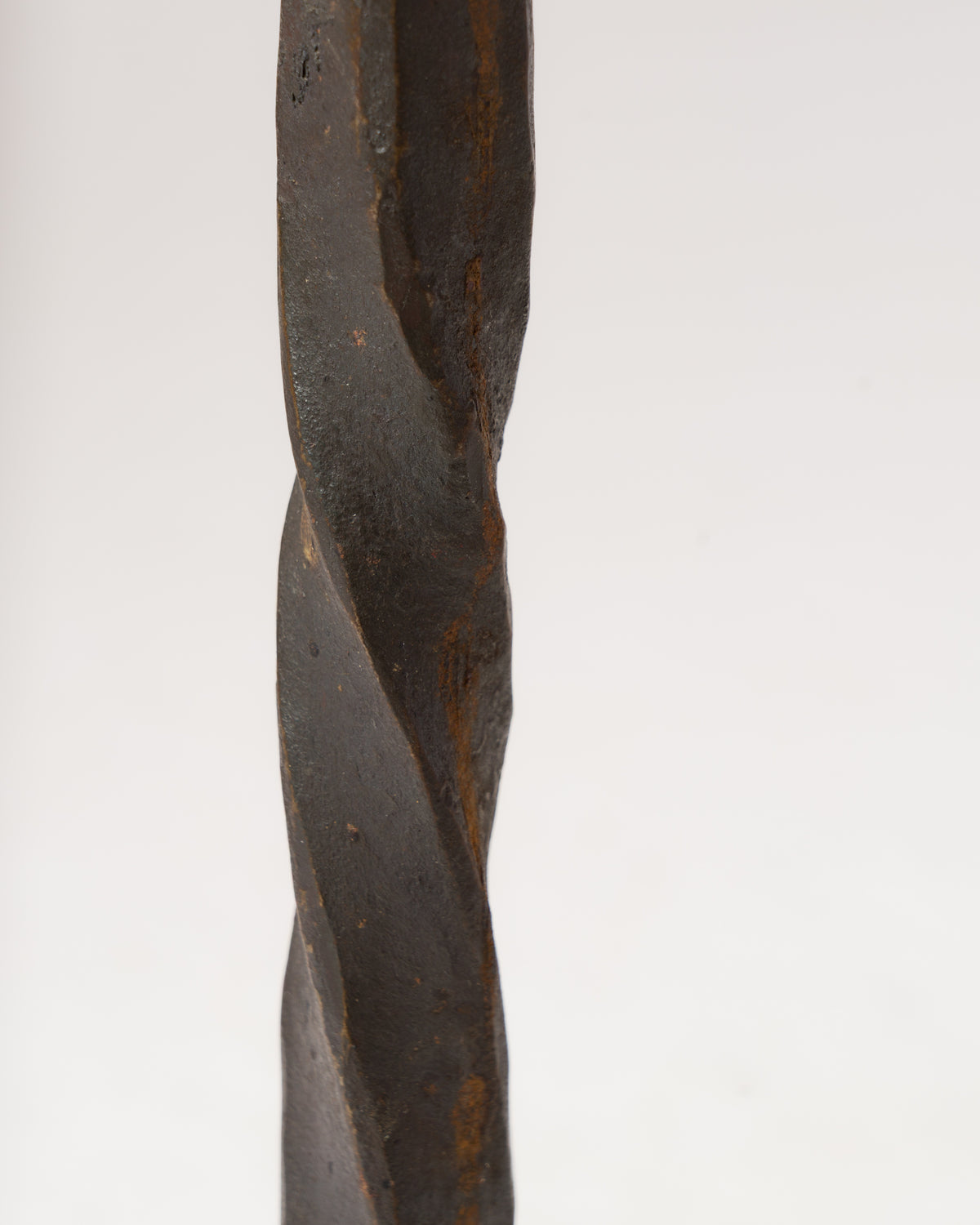Brutalist "Ferronnerie" Wrought Iron Lamp in style of Marolles - France 1970's