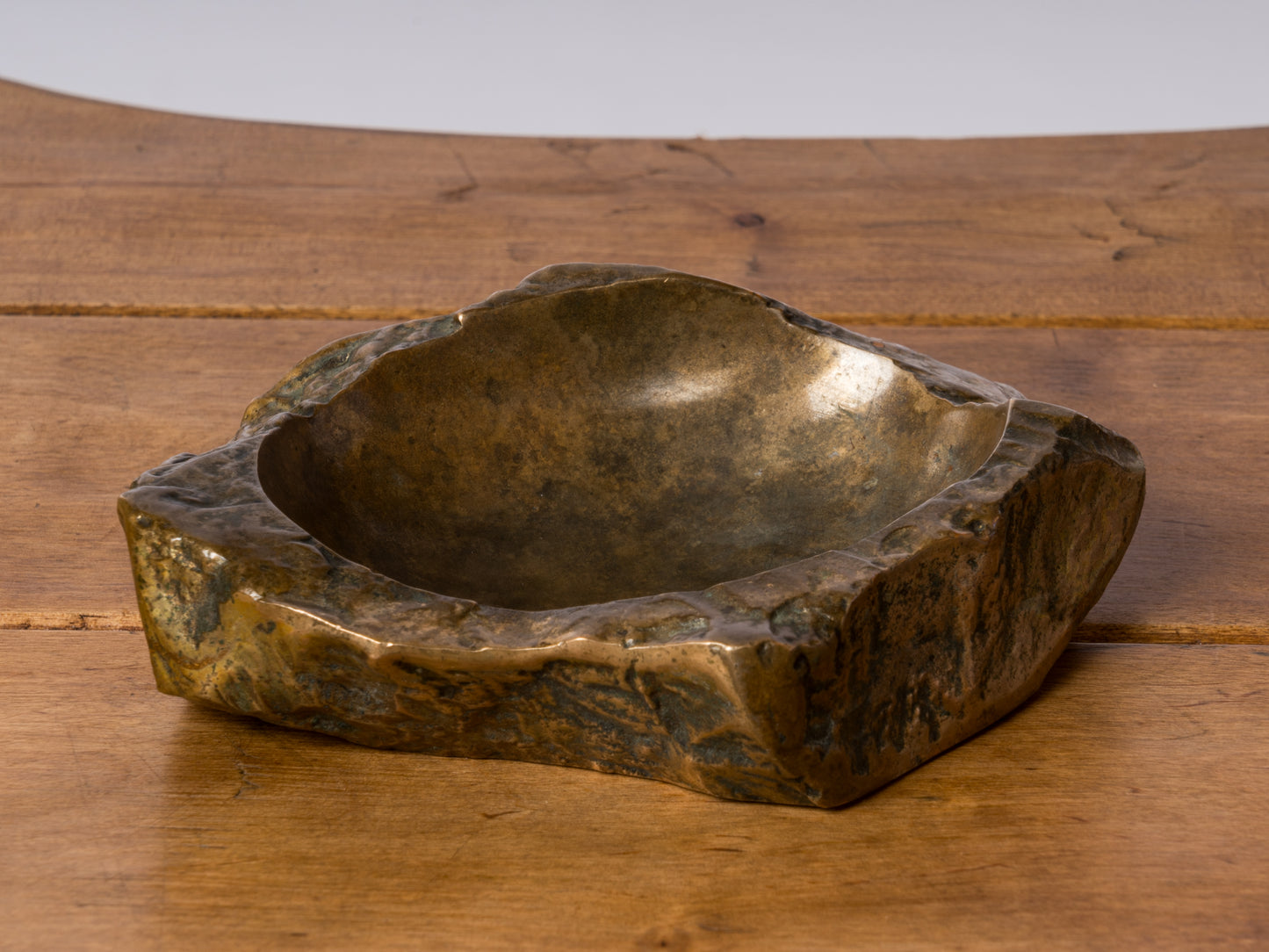 Decorative Solid Bronze Rock Shaped Vide Poche by Monique Gerber - France 1970s