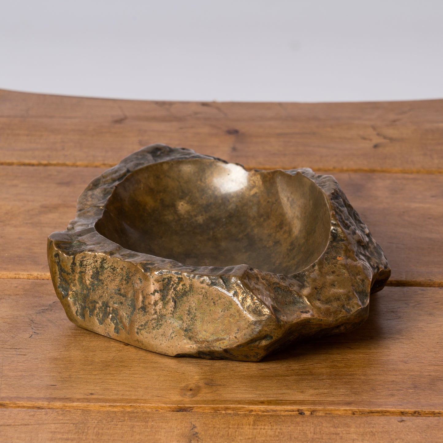 Decorative Solid Bronze Rock Shaped Vide Poche by Monique Gerber - France 1970s