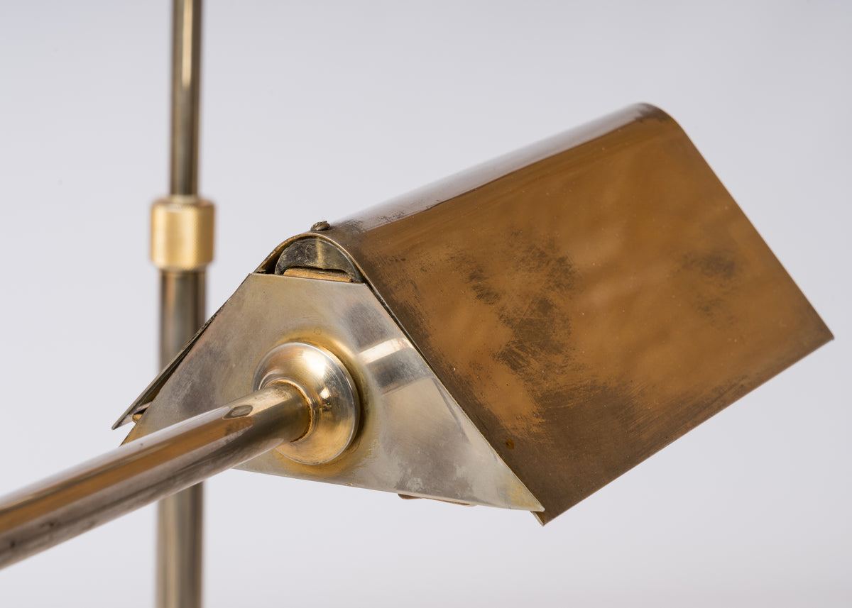 Roger Nathan Adjustable Nickel Plated Reading Lamps - France 1970's