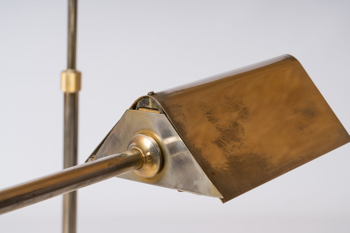 Roger Nathan Adjustable Nickel Plated Reading Lamps - France 1970's