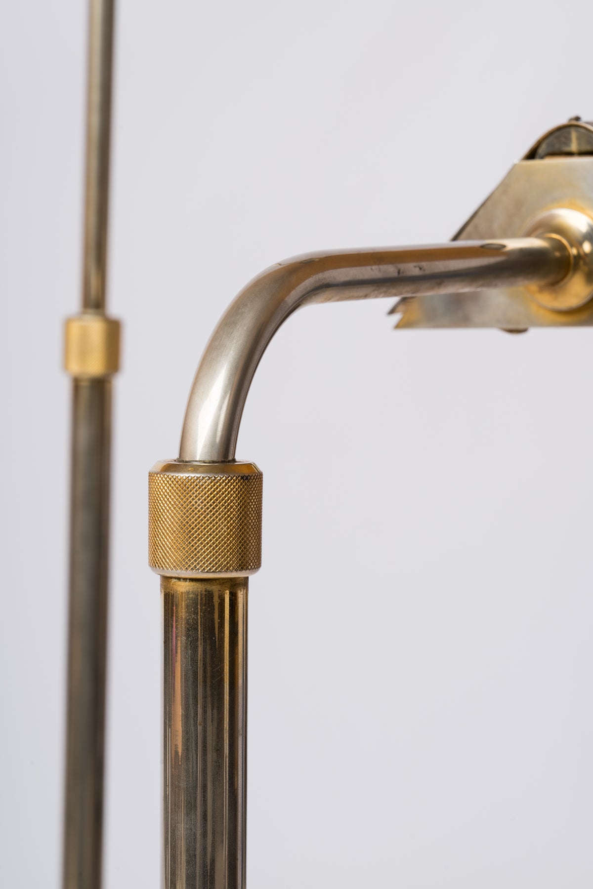 Roger Nathan Adjustable Nickel Plated Reading Lamps - France 1970's