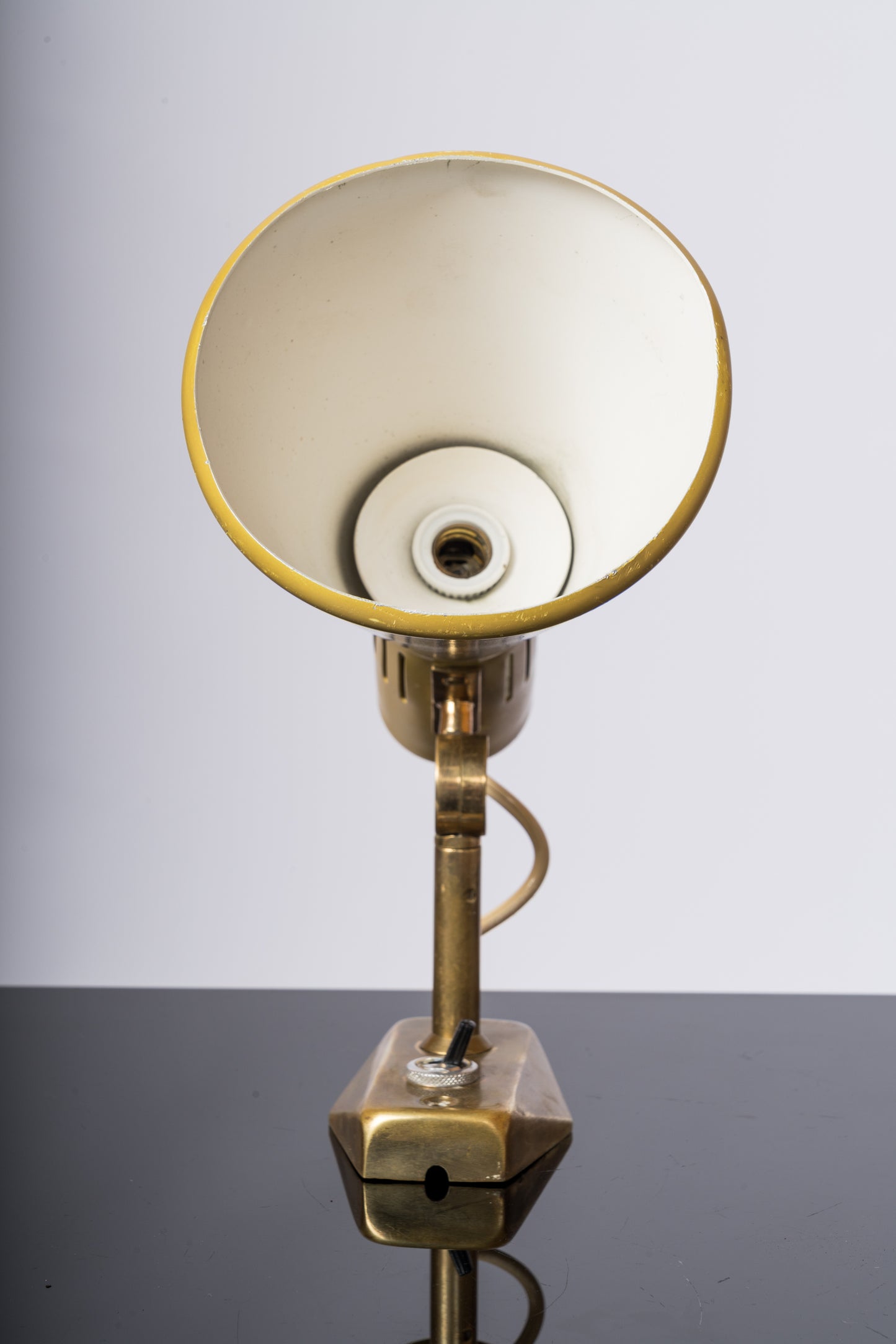 Signed Petite Marigold & Brass Midcentury Sconce by Stilnovo - Italy 1960's