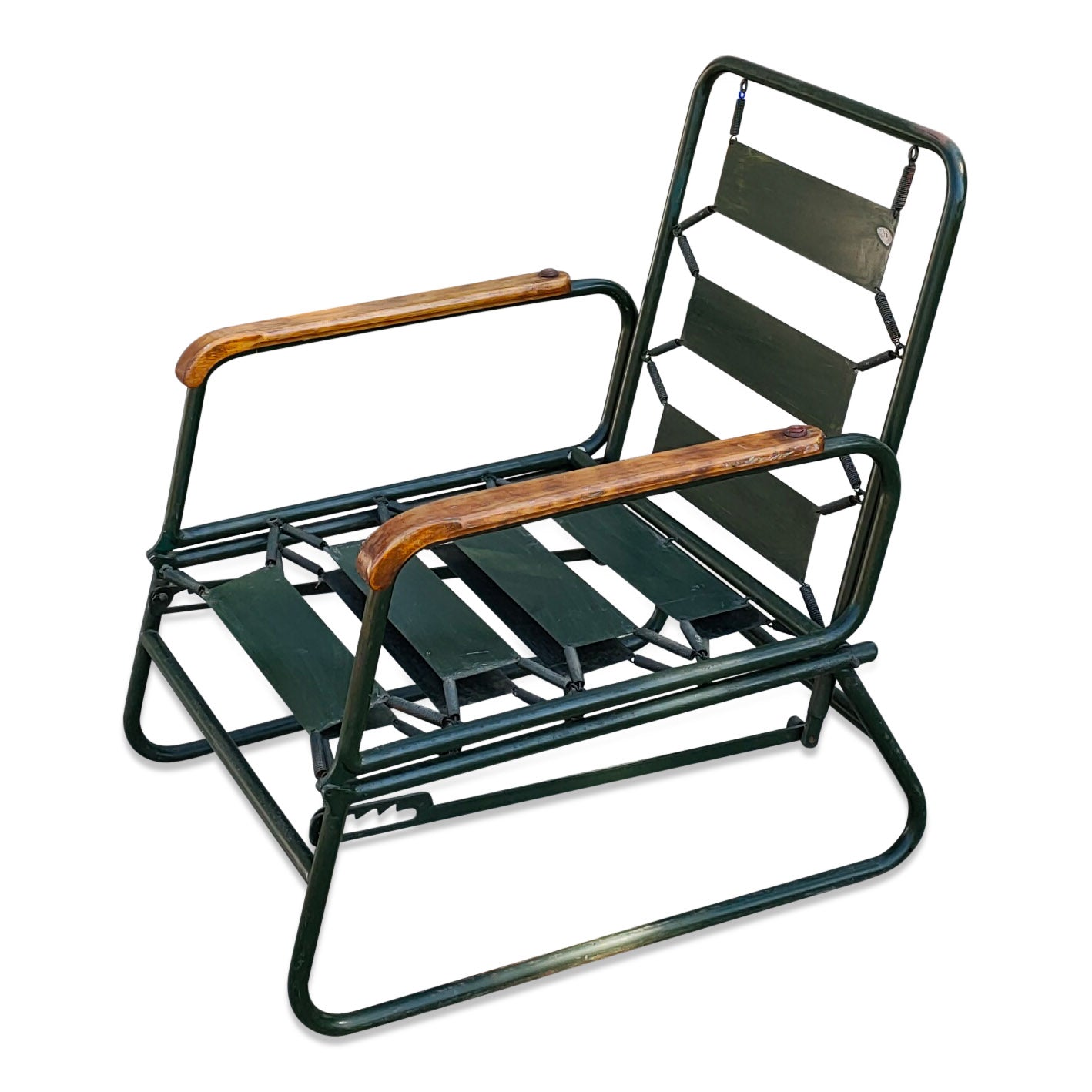 Rare Modernist Convertible Armchair by François Caruelle, France, 1950s