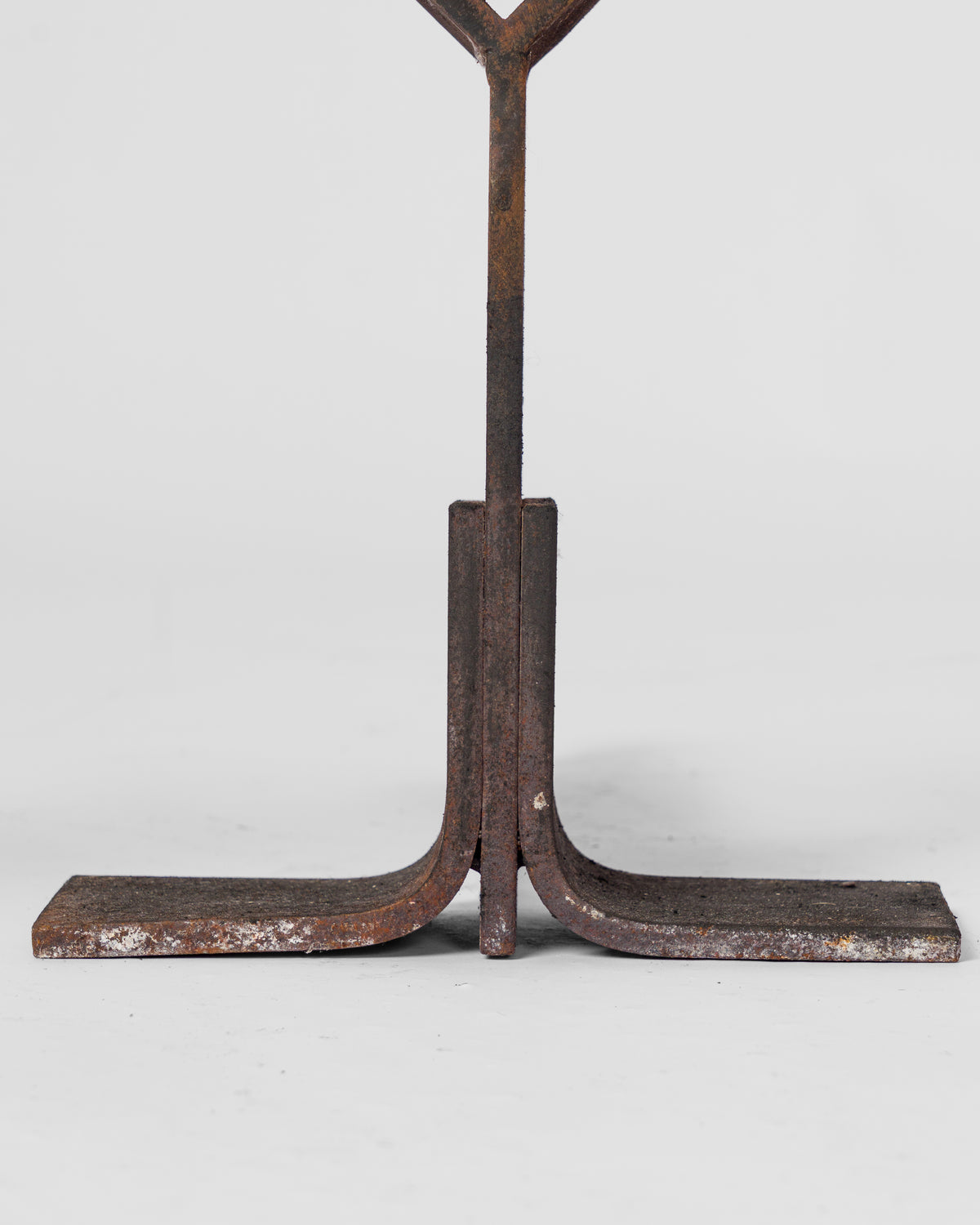 Pair of Brutalist "Losange" Andirons - France 1970's