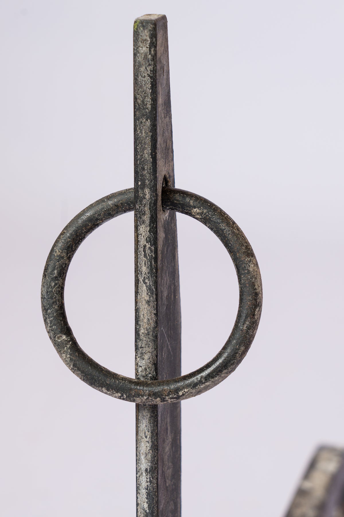 "Décalé" Asymmetrical Andirons - France 1970's
